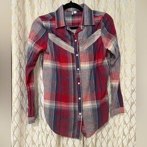 Rip Curl Red and Blue Falnnel Shirt